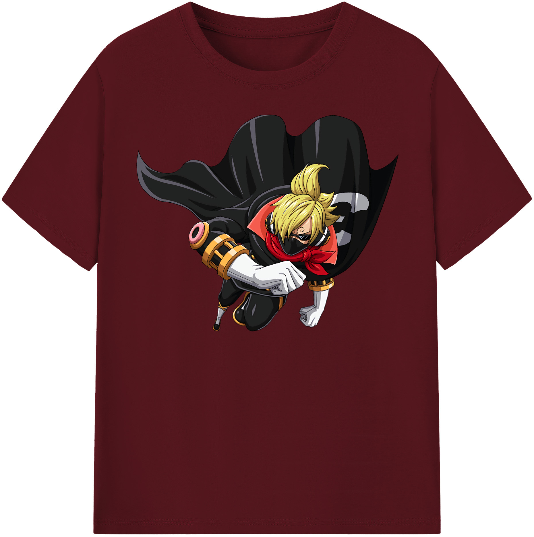 ワンピース サンジ ONE PIECE Sanji 綿100％半袖Tシャツ（フロントプリント）